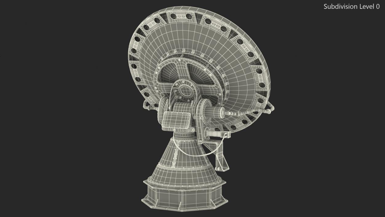 3D model NOAA NOXP Mobile Polarimetric Radar