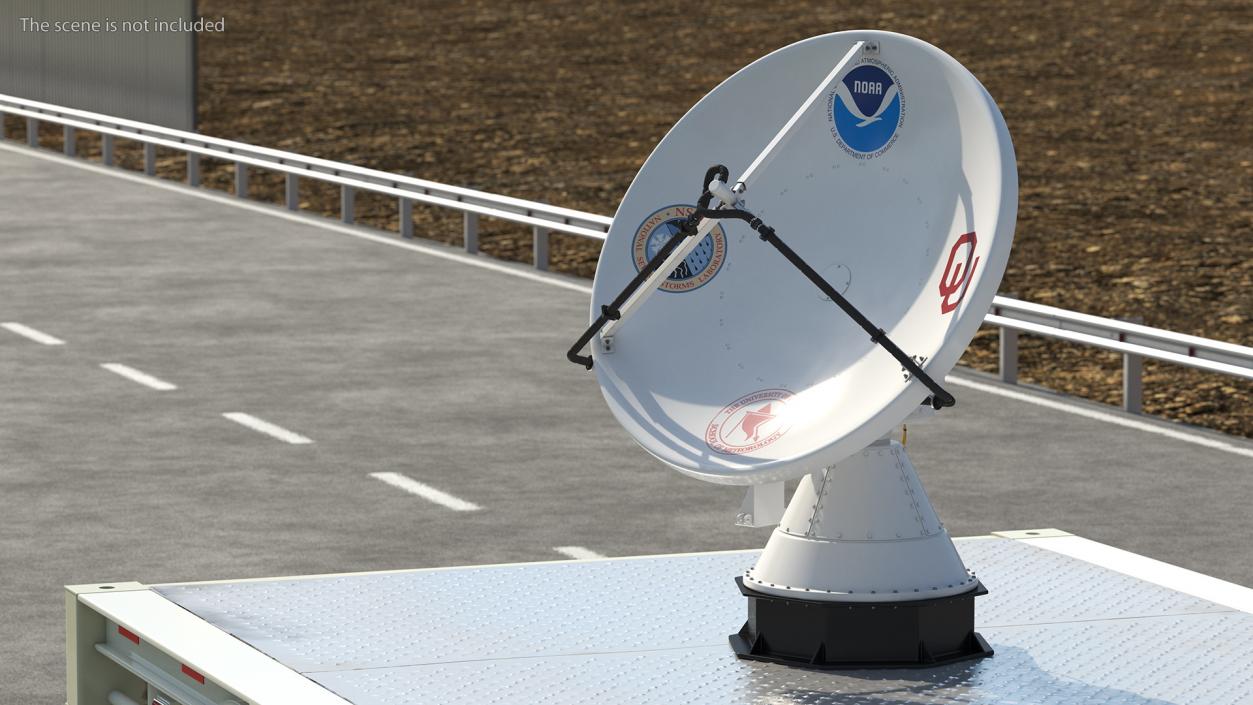 3D model NOAA NOXP Mobile Polarimetric Radar