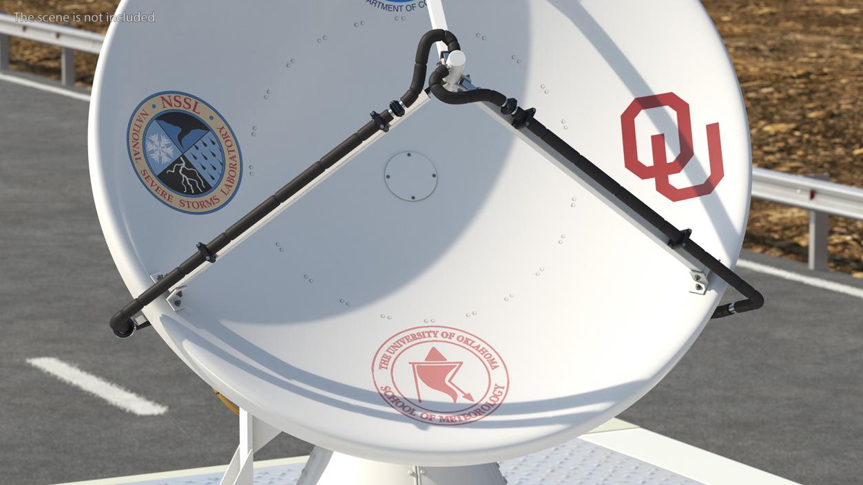 3D model NOAA NOXP Mobile Polarimetric Radar