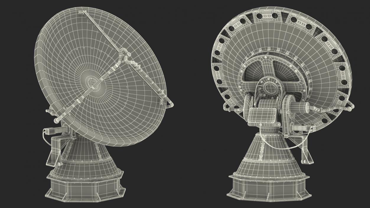 3D model NOAA NOXP Mobile Polarimetric Radar