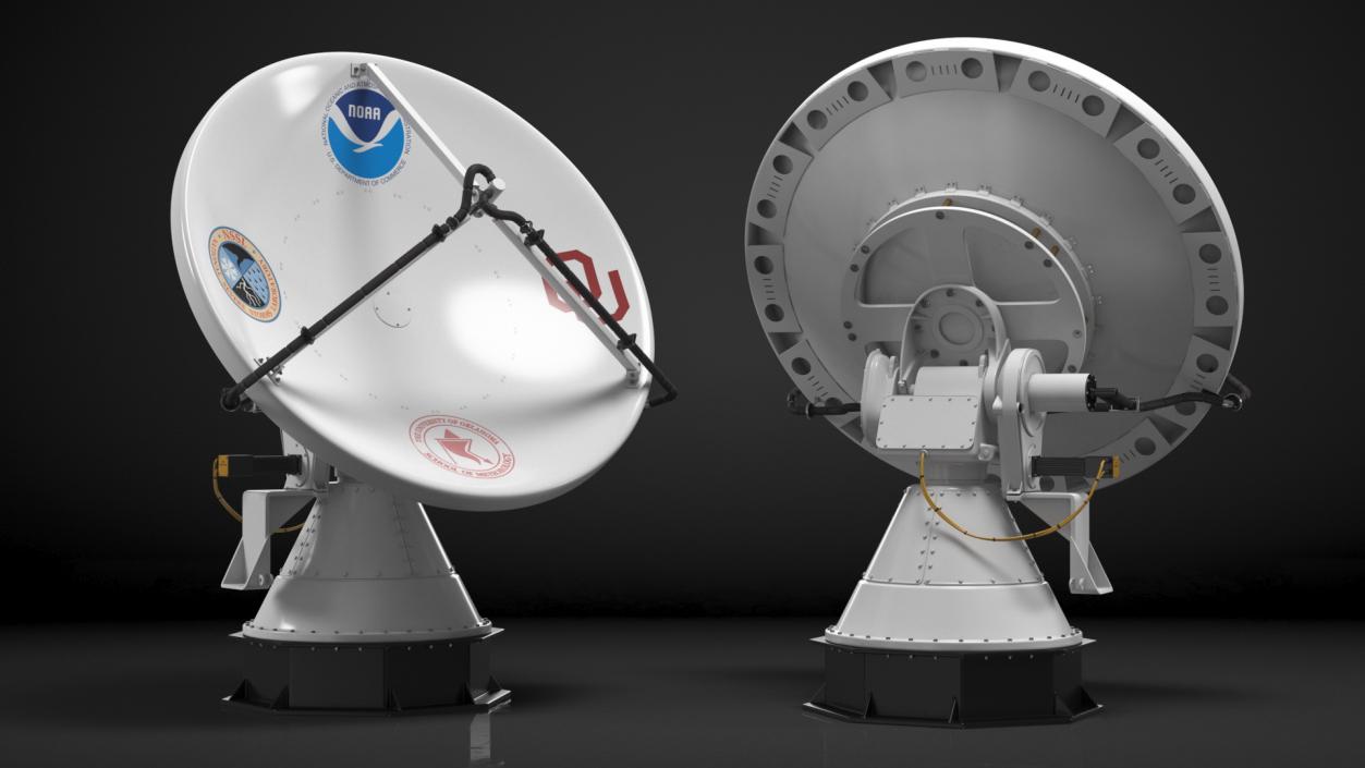 3D model NOAA NOXP Mobile Polarimetric Radar