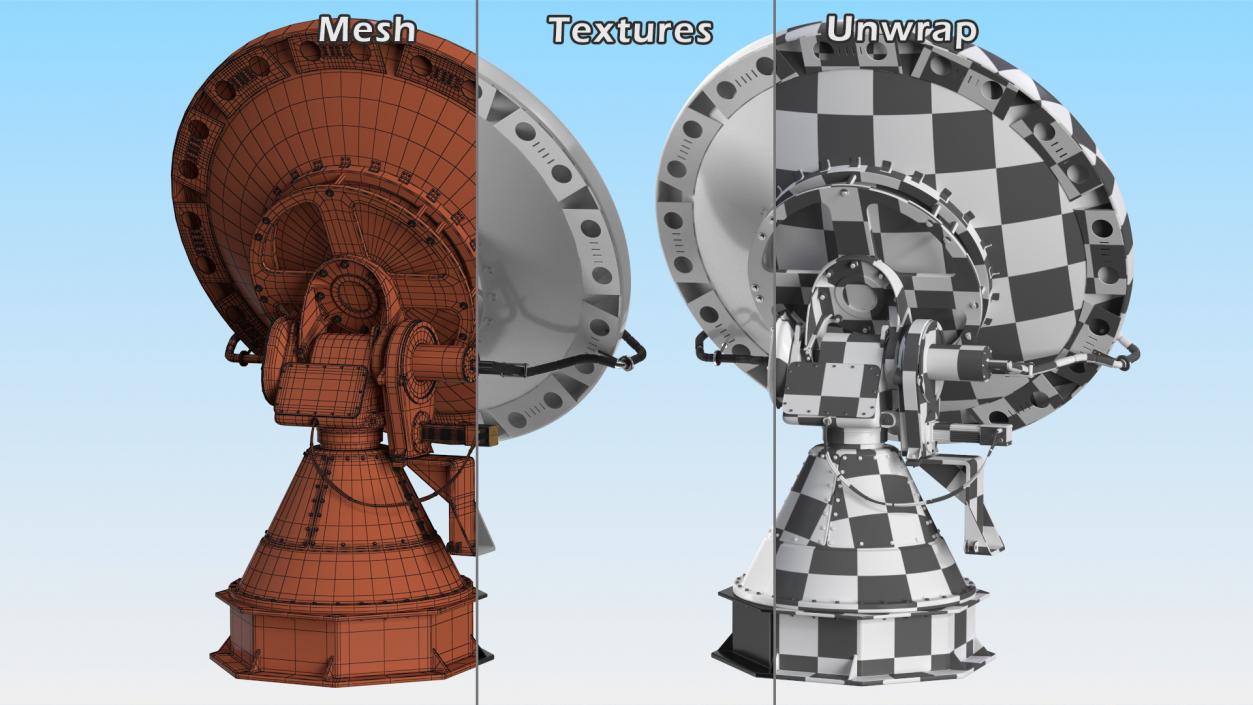 3D model NOAA NOXP Mobile Polarimetric Radar