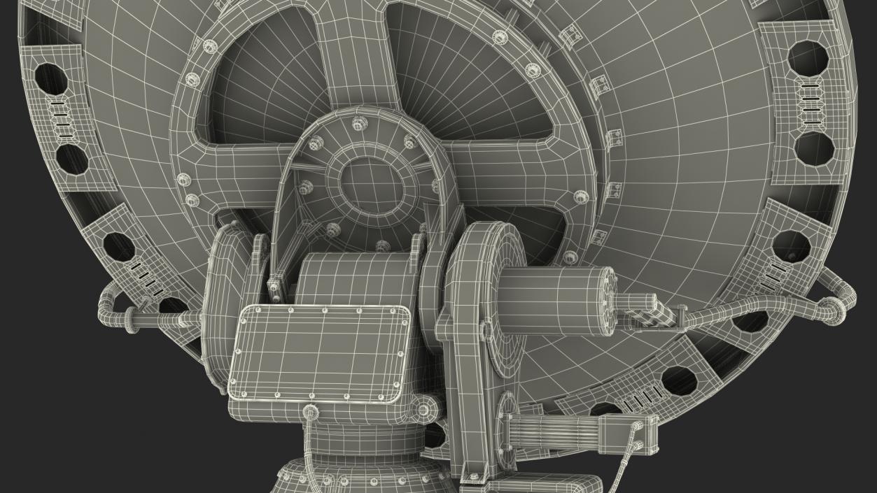 3D model NOAA NOXP Mobile Polarimetric Radar