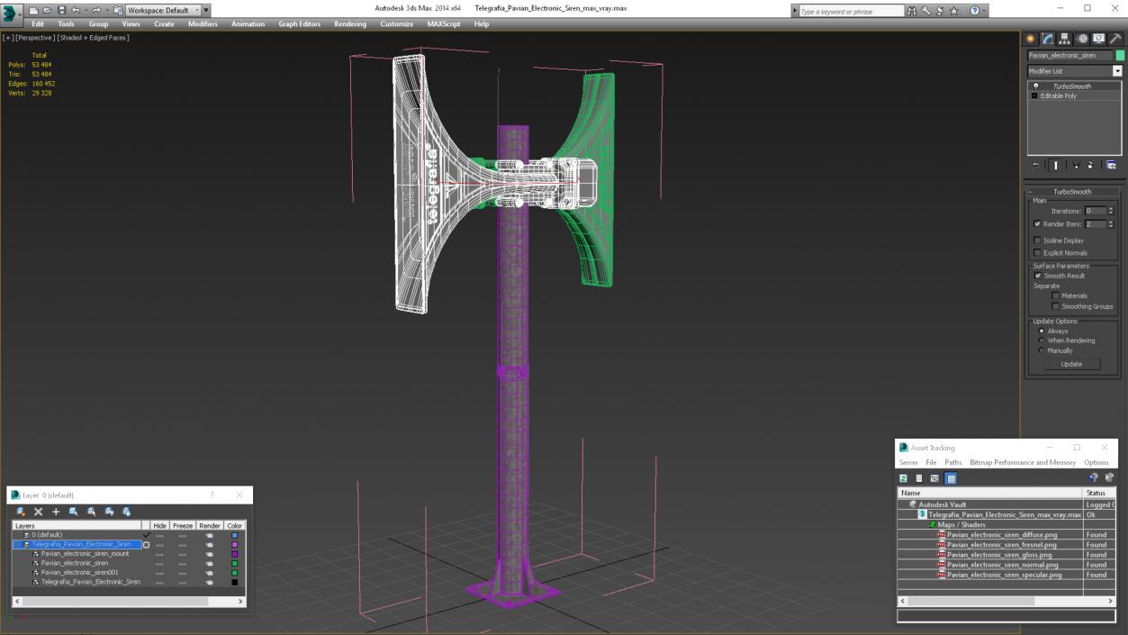 Telegrafia Pavian Electronic Siren 3D model