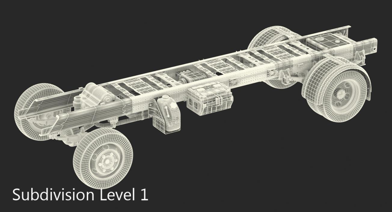 Truck Frame Chassis 3D model