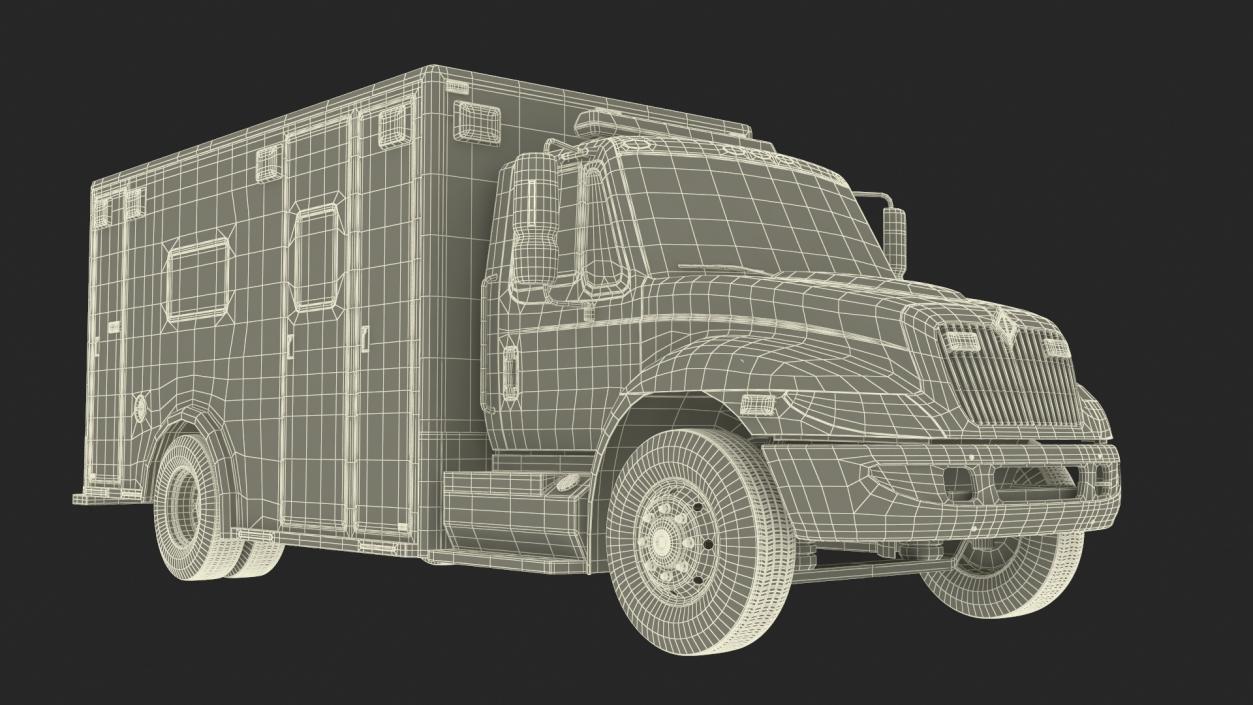 3D model Ambulance Truck