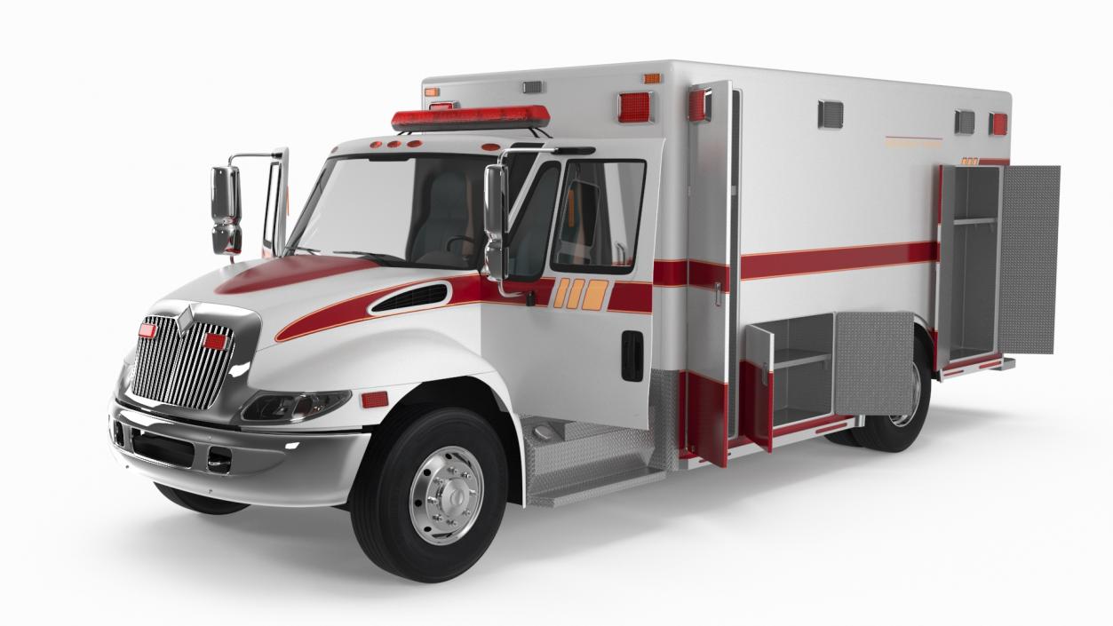 3D model Ambulance Truck