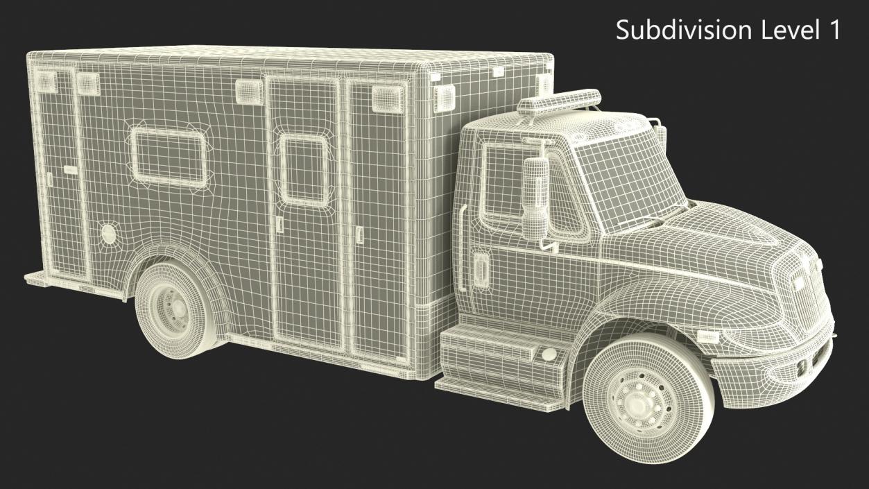 3D model Ambulance Truck