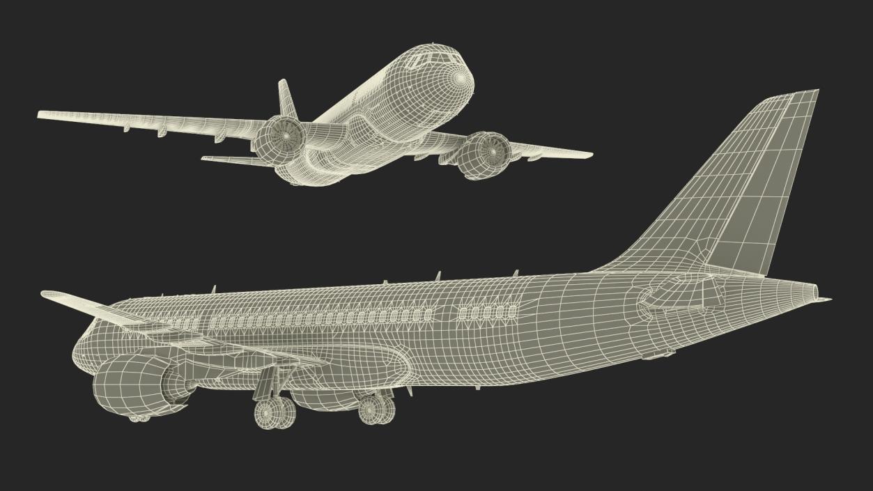 Narrow Body Airliner Rigged 2 3D model