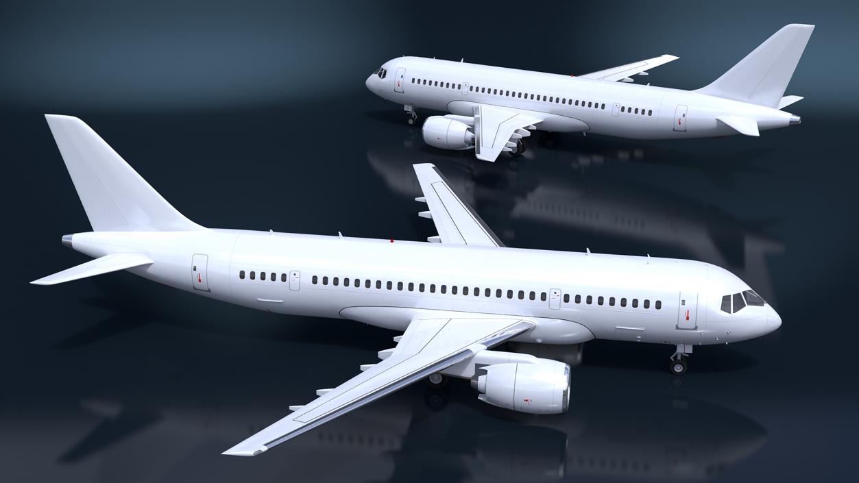 Narrow Body Airliner Rigged 2 3D model