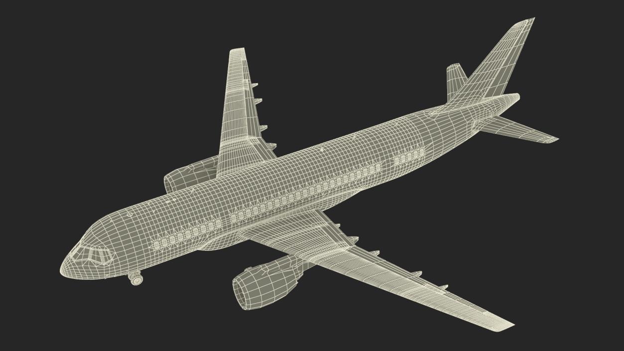 Narrow Body Airliner Rigged 2 3D model