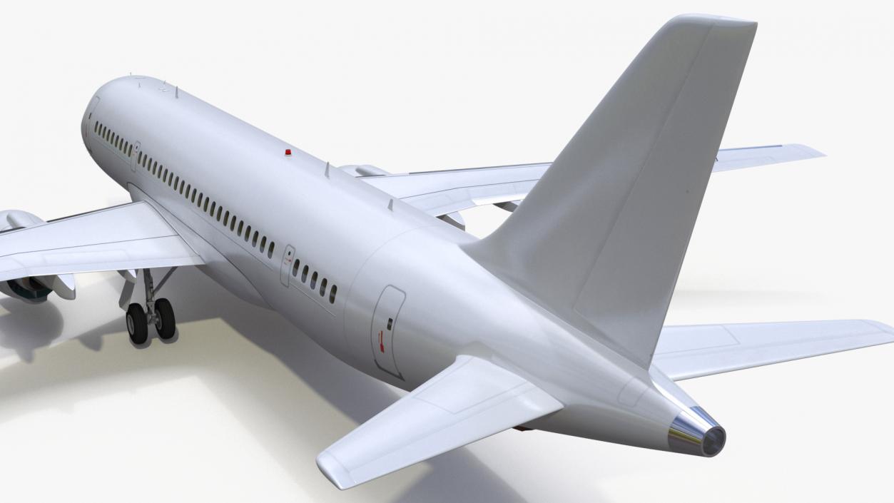 Narrow Body Airliner Rigged 2 3D model