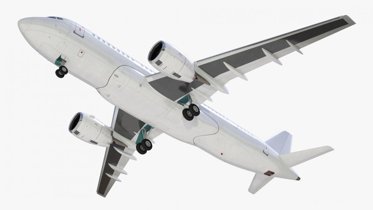 Narrow Body Airliner Rigged 2 3D model