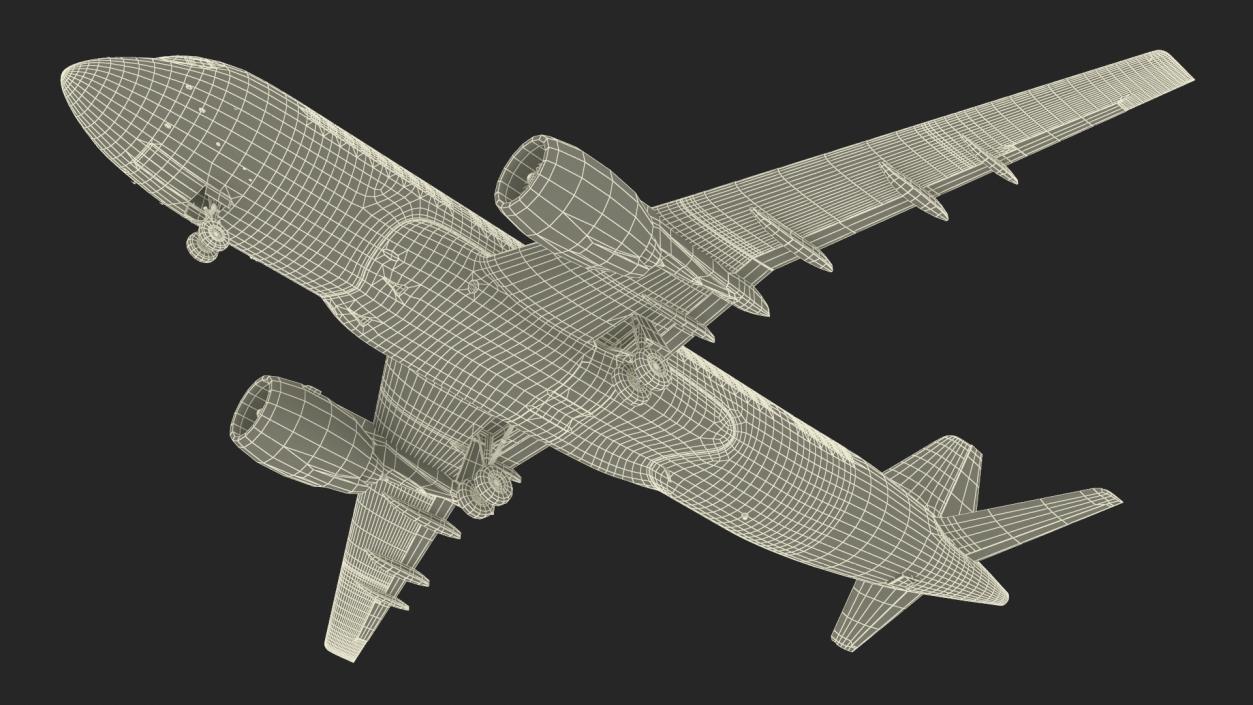 Narrow Body Airliner Rigged 2 3D model