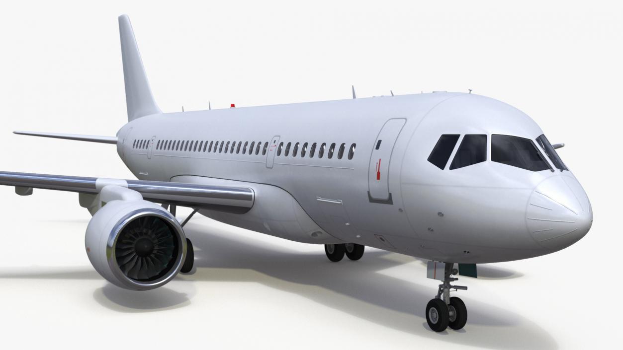 Narrow Body Airliner Rigged 2 3D model