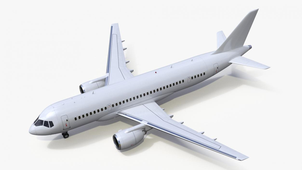 Narrow Body Airliner Rigged 2 3D model