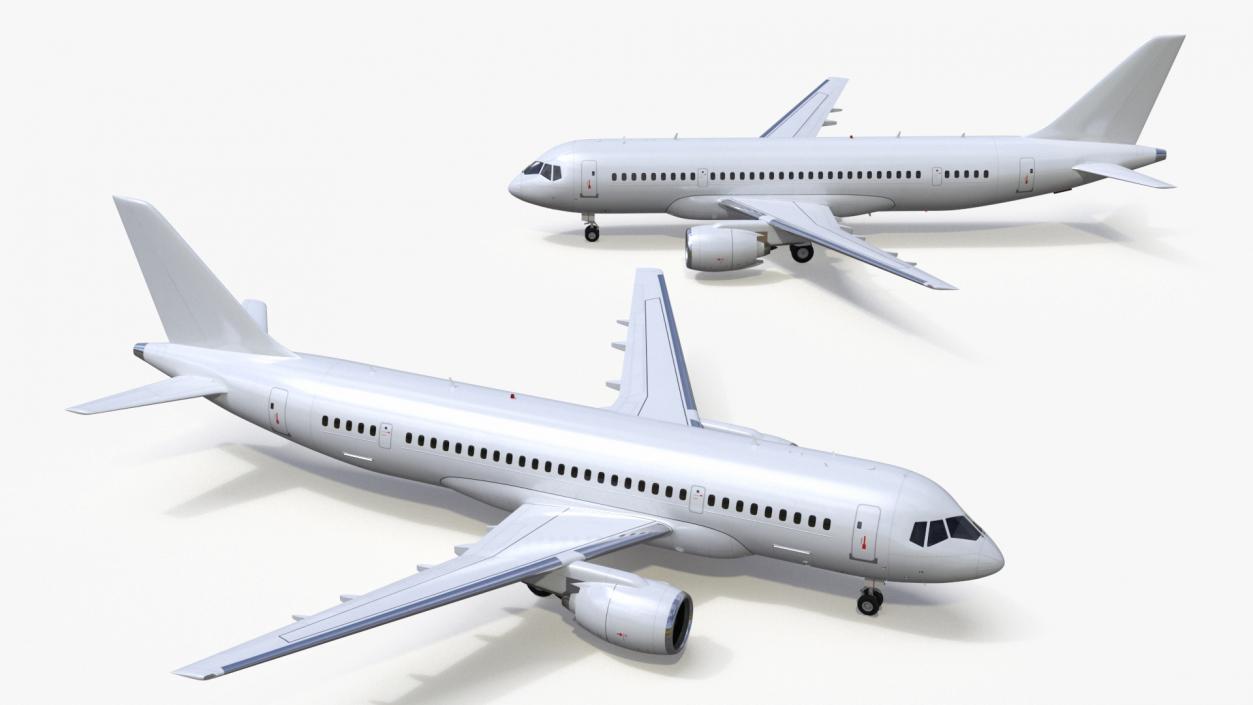 Narrow Body Airliner Rigged 2 3D model