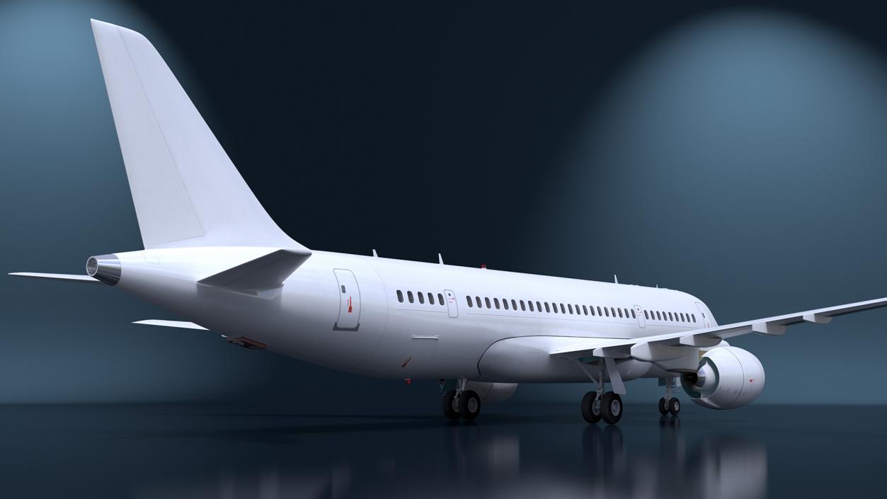 Narrow Body Airliner Rigged 2 3D model