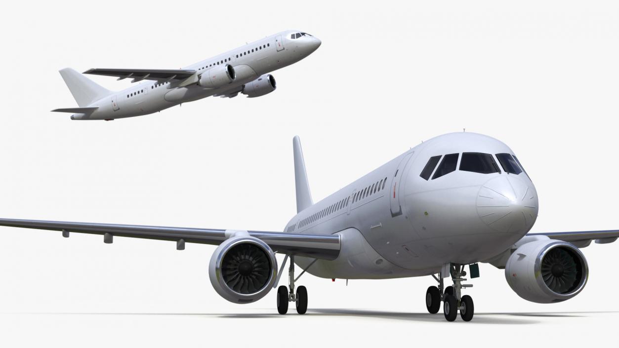 Narrow Body Airliner Rigged 2 3D model