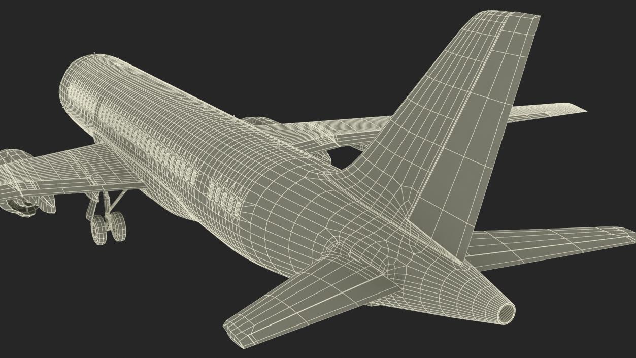 Narrow Body Airliner Rigged 2 3D model