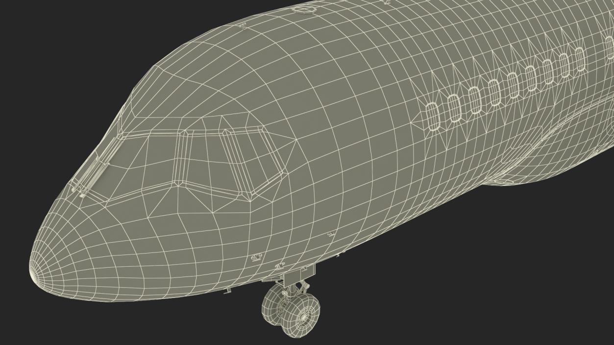 Narrow Body Airliner Rigged 2 3D model