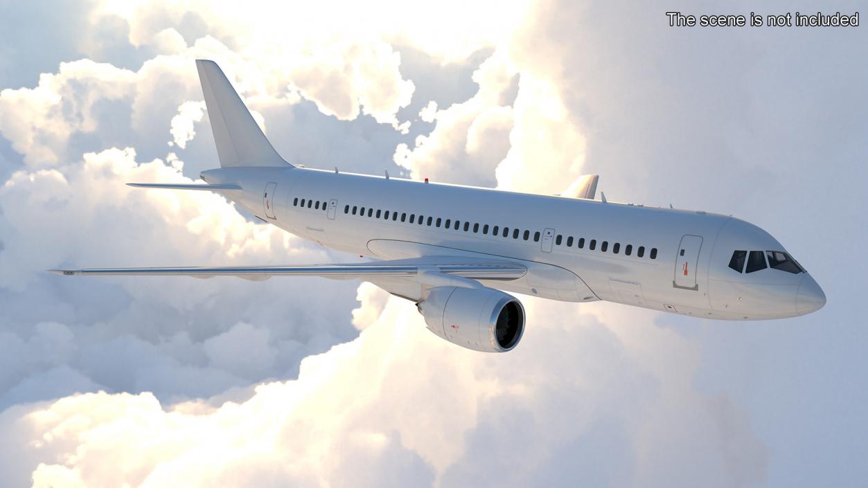 Narrow Body Airliner Rigged 2 3D model