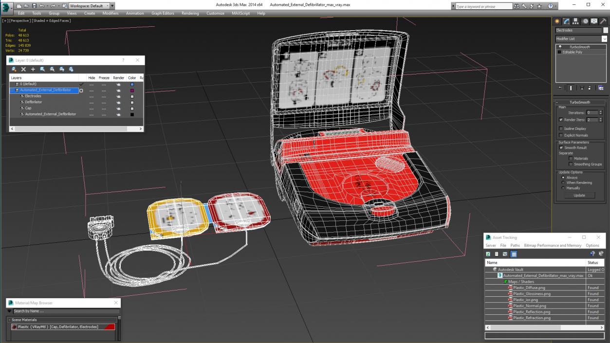 Automated External Defibrillator 3D