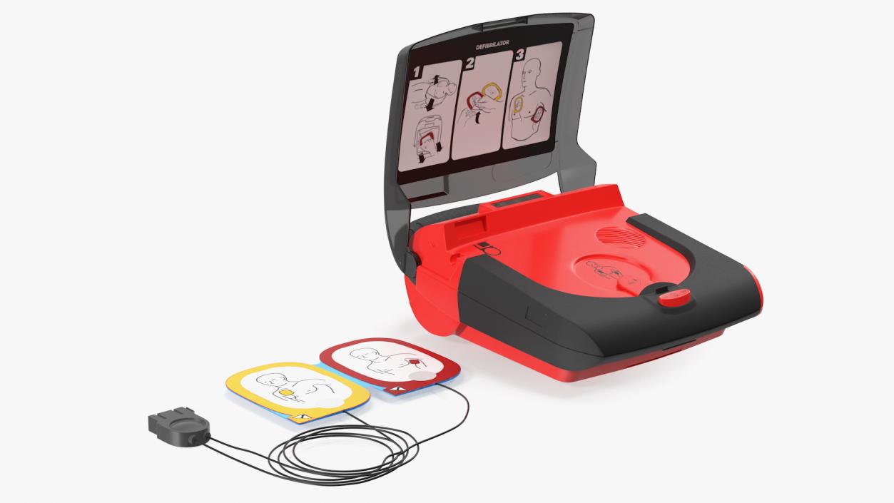 Automated External Defibrillator 3D