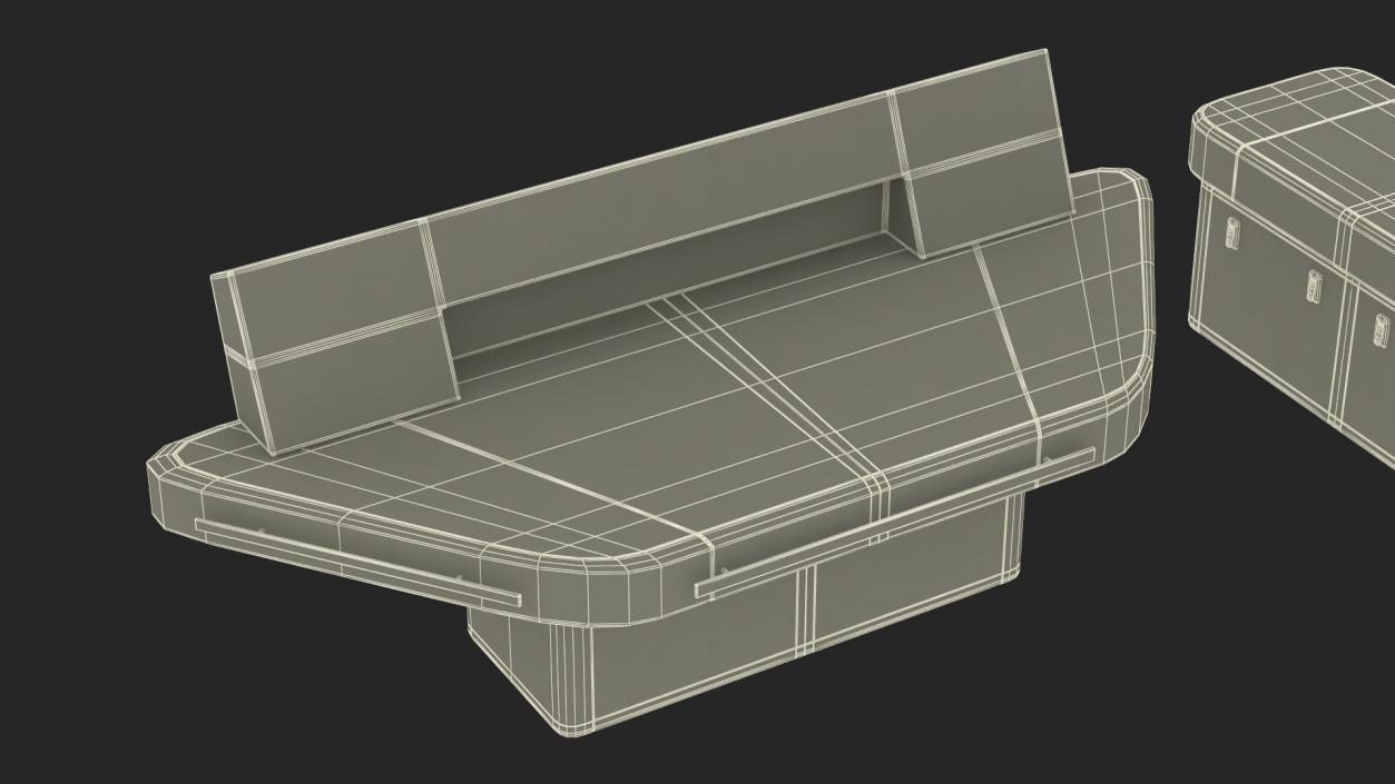 3D model Ship Bridge Tables 2