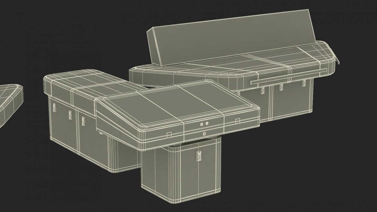 3D model Ship Bridge Tables 2