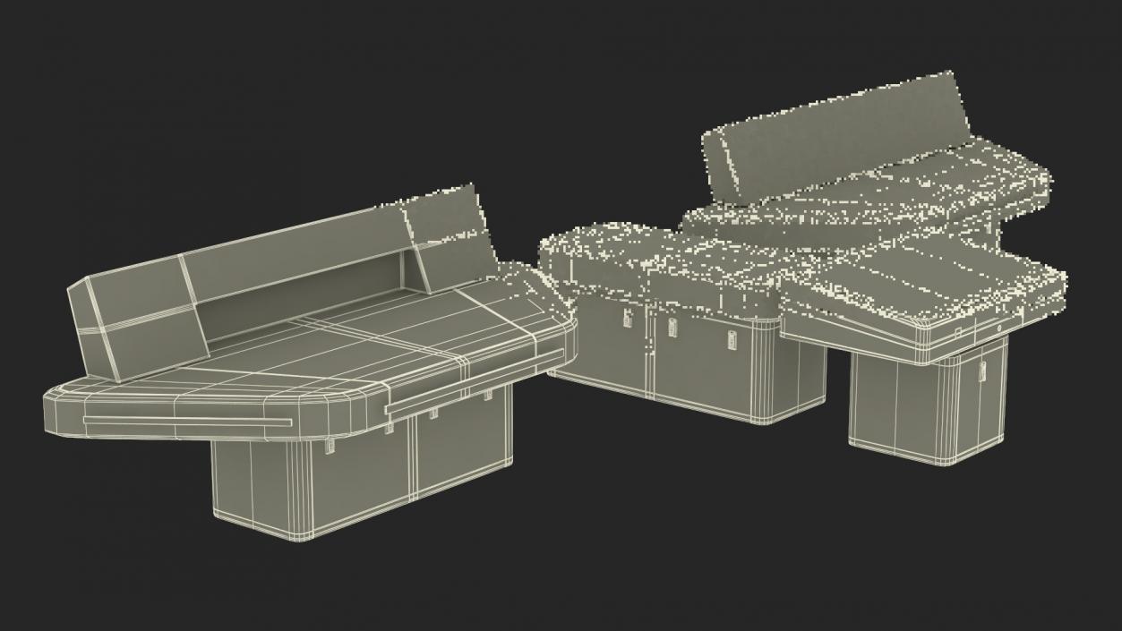 3D model Ship Bridge Tables 2