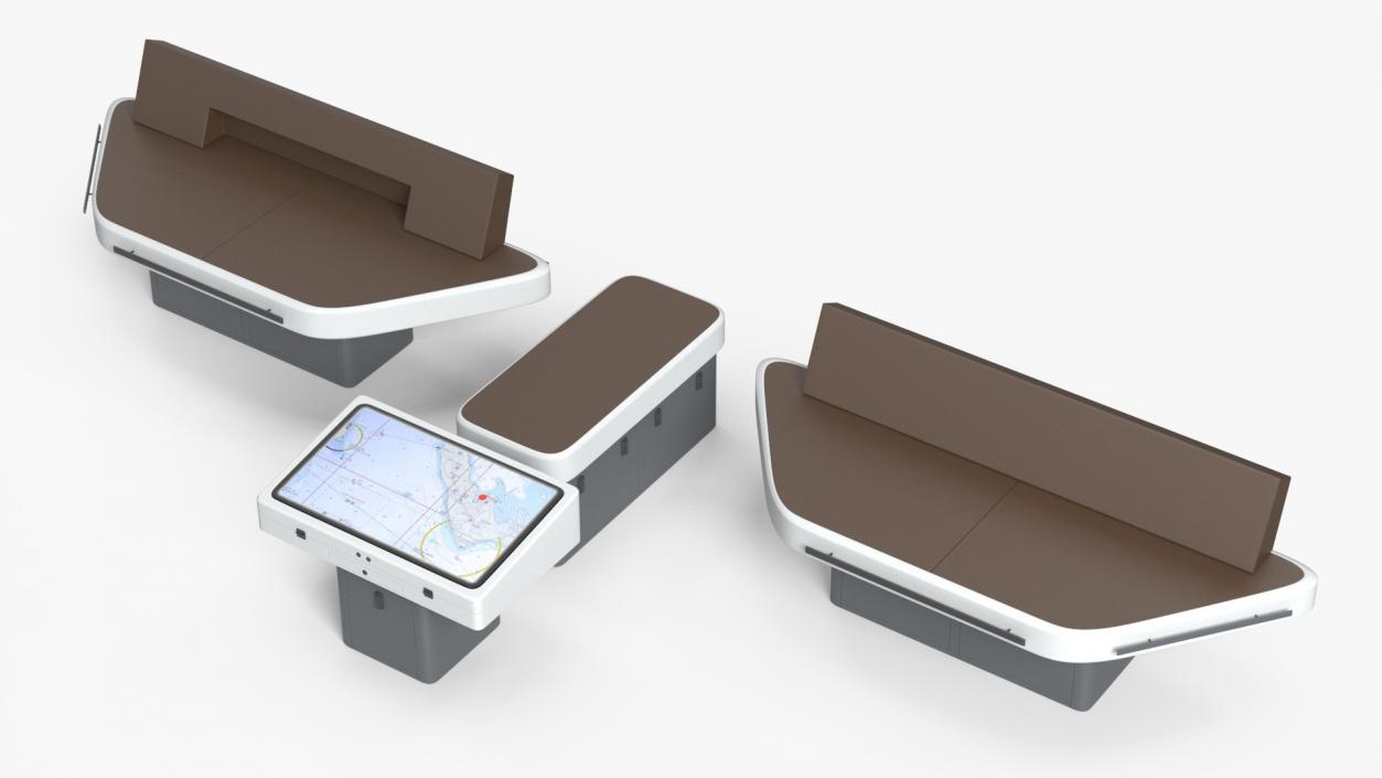 3D model Ship Bridge Tables 2