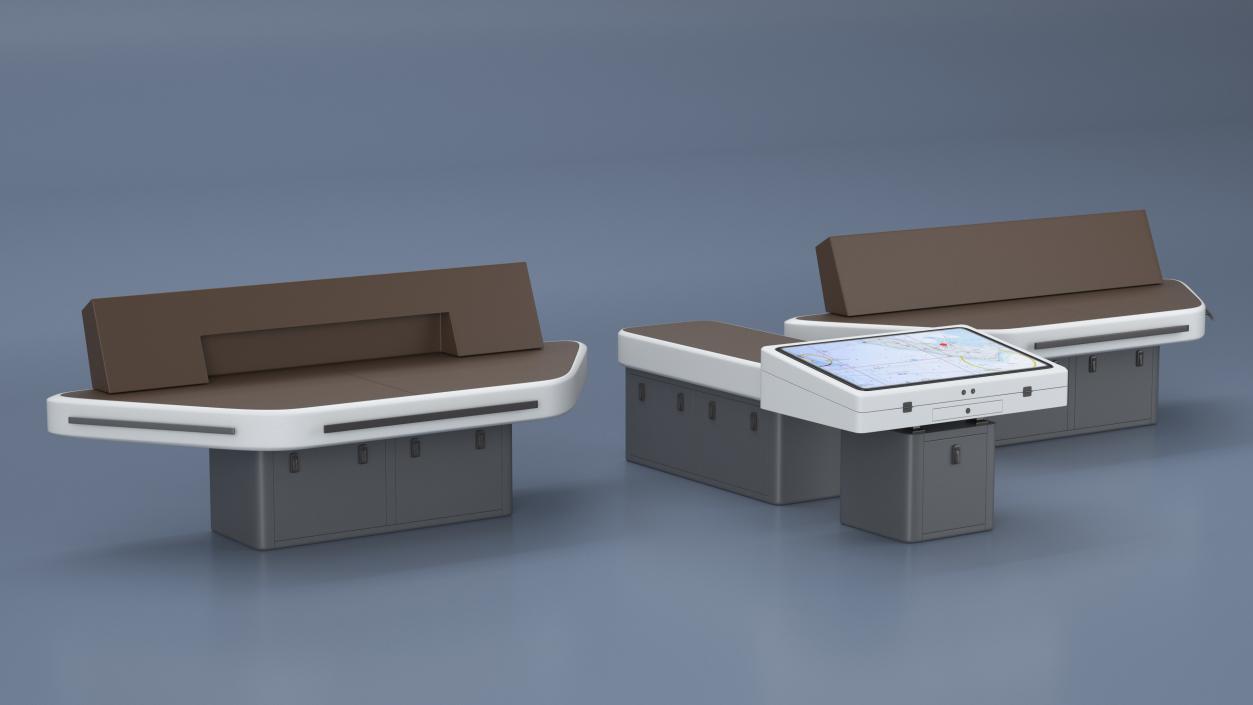 3D model Ship Bridge Tables 2