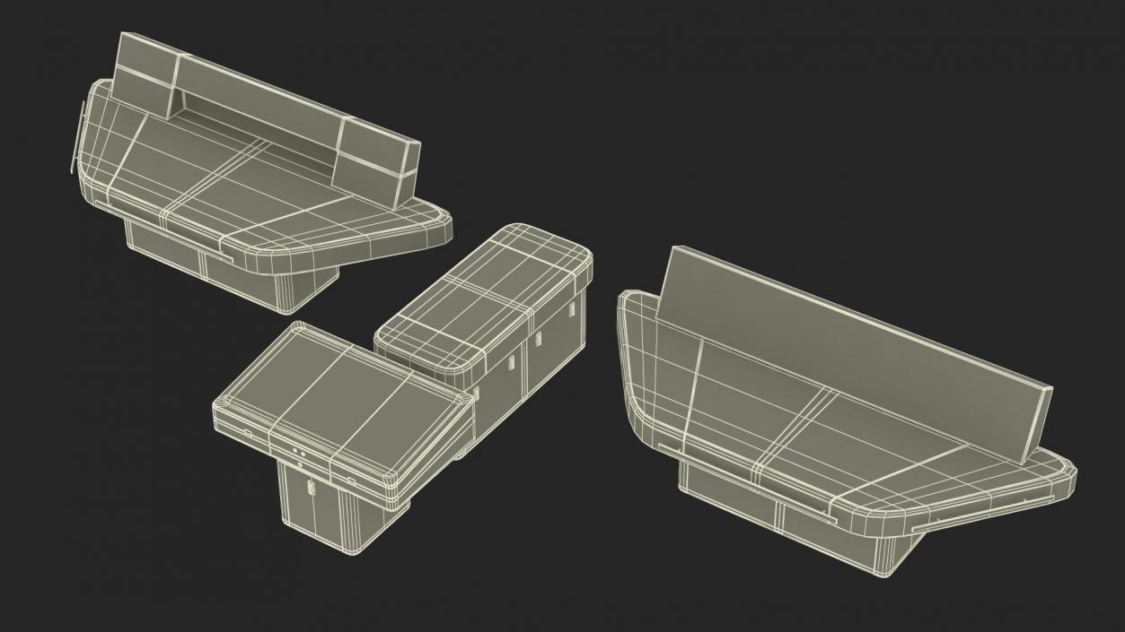 3D model Ship Bridge Tables 2