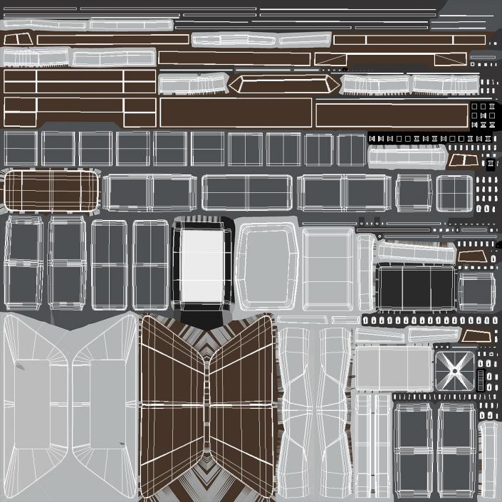 3D model Ship Bridge Tables 2