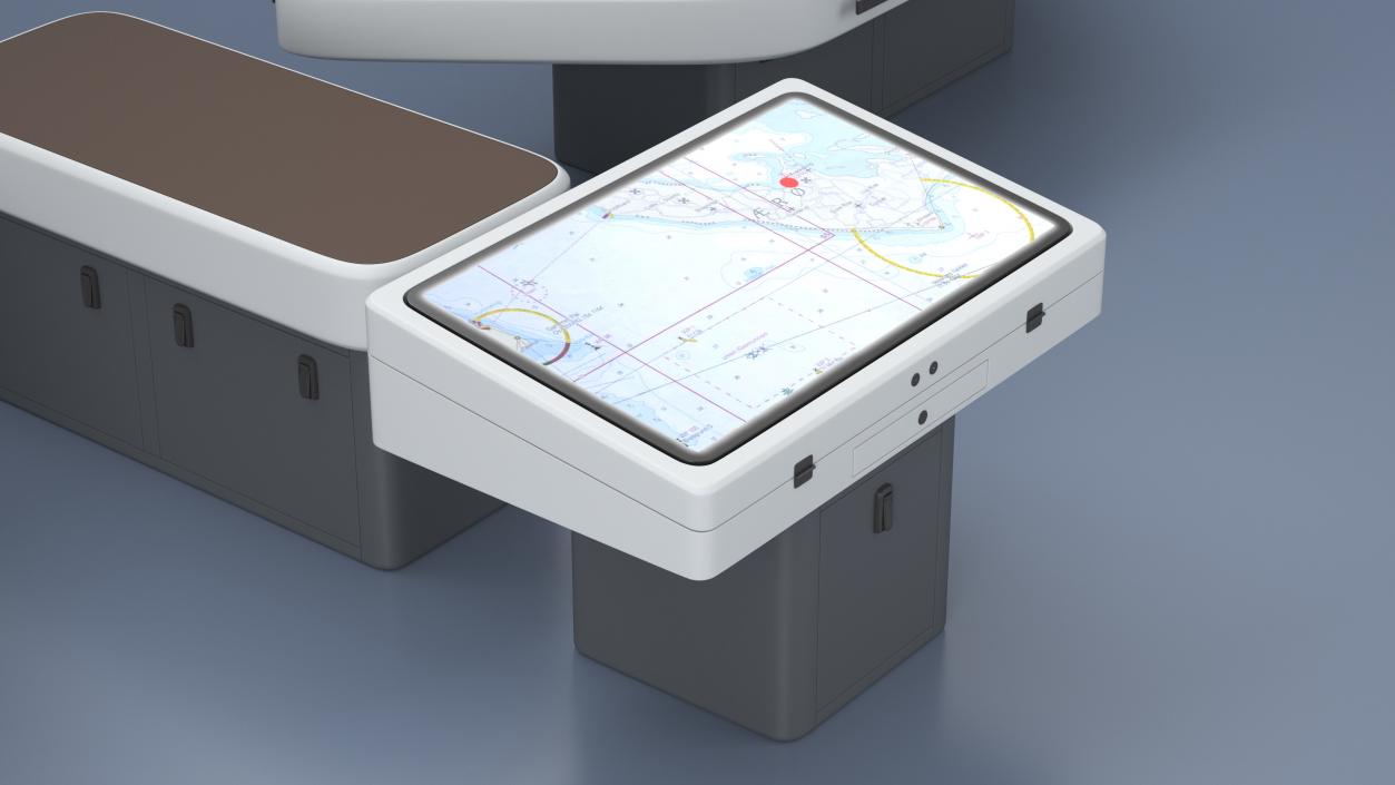 3D model Ship Bridge Tables 2