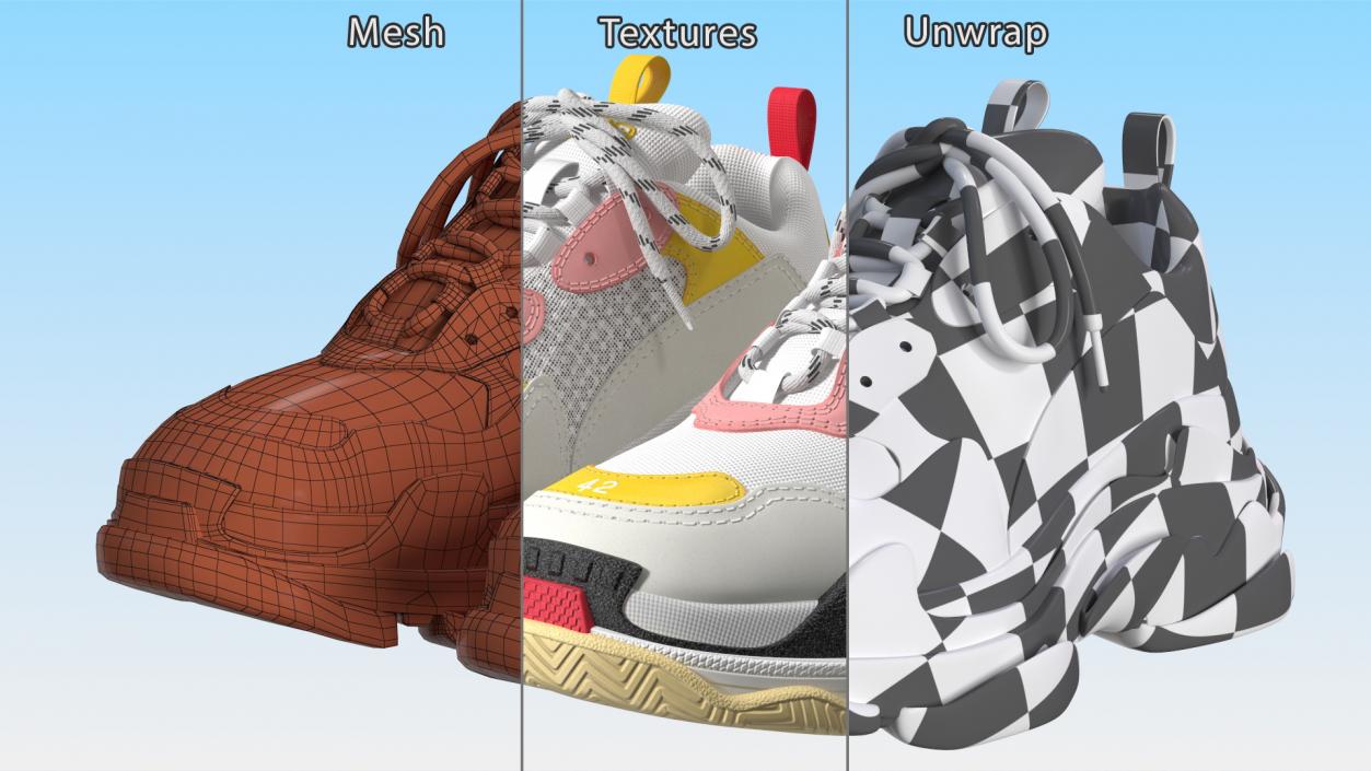 3D model Brand Sneakers Collection