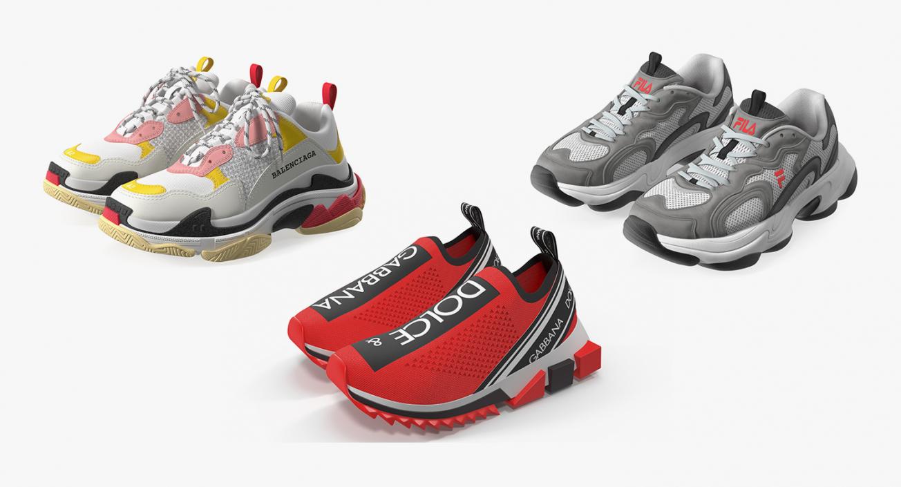 3D model Brand Sneakers Collection