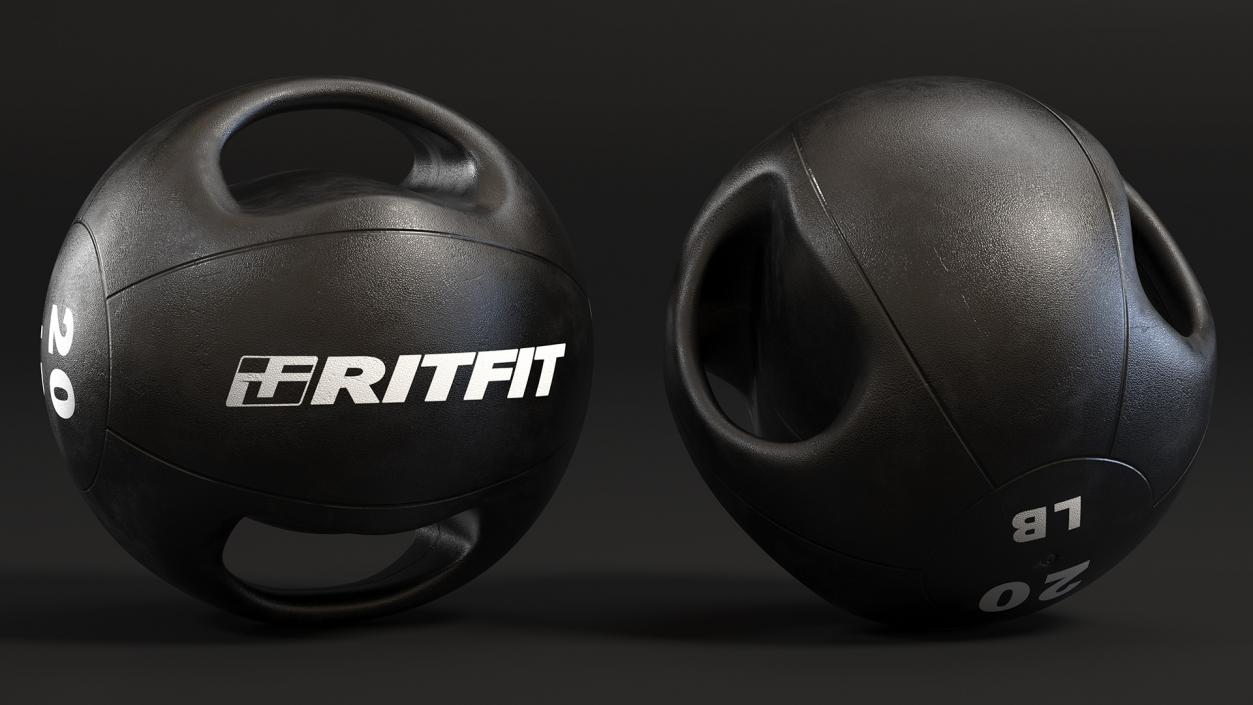 3D model Medicine Dual Grip Ball 20LB Ritfit