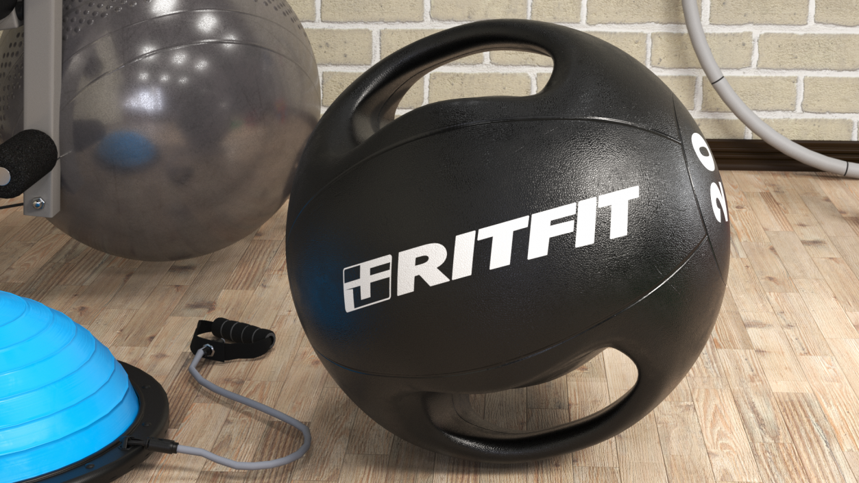 3D model Medicine Dual Grip Ball 20LB Ritfit