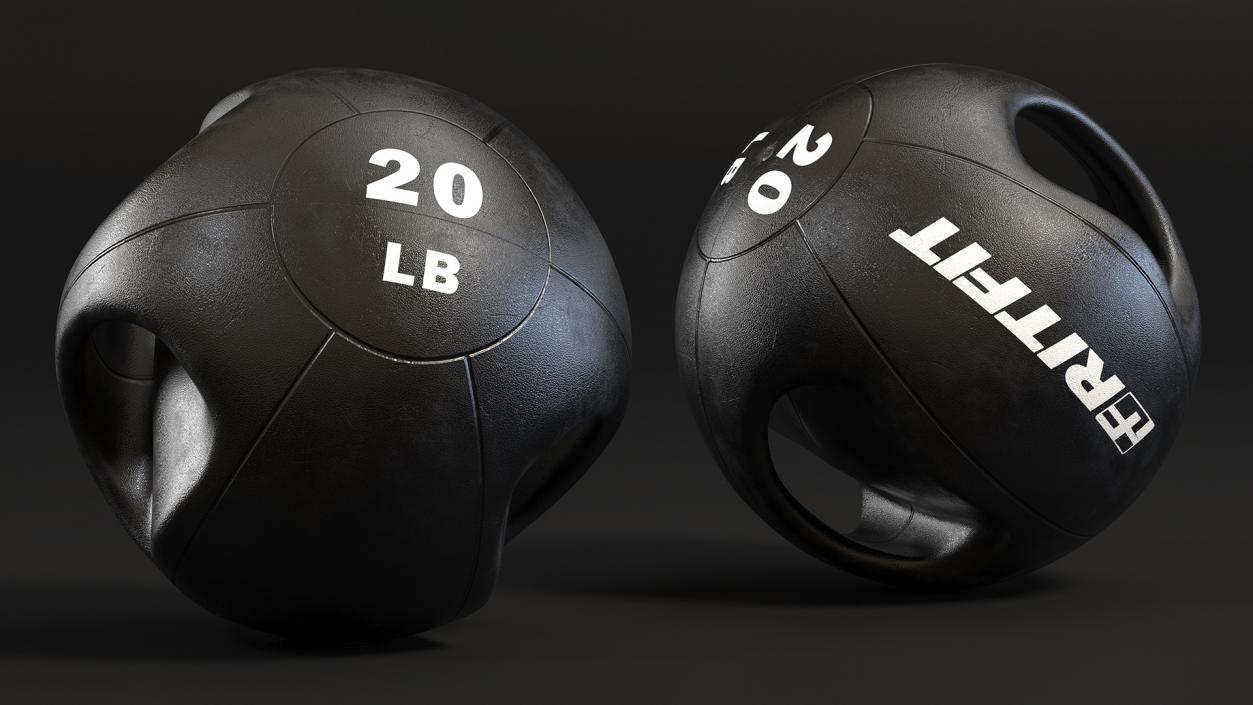 3D model Medicine Dual Grip Ball 20LB Ritfit