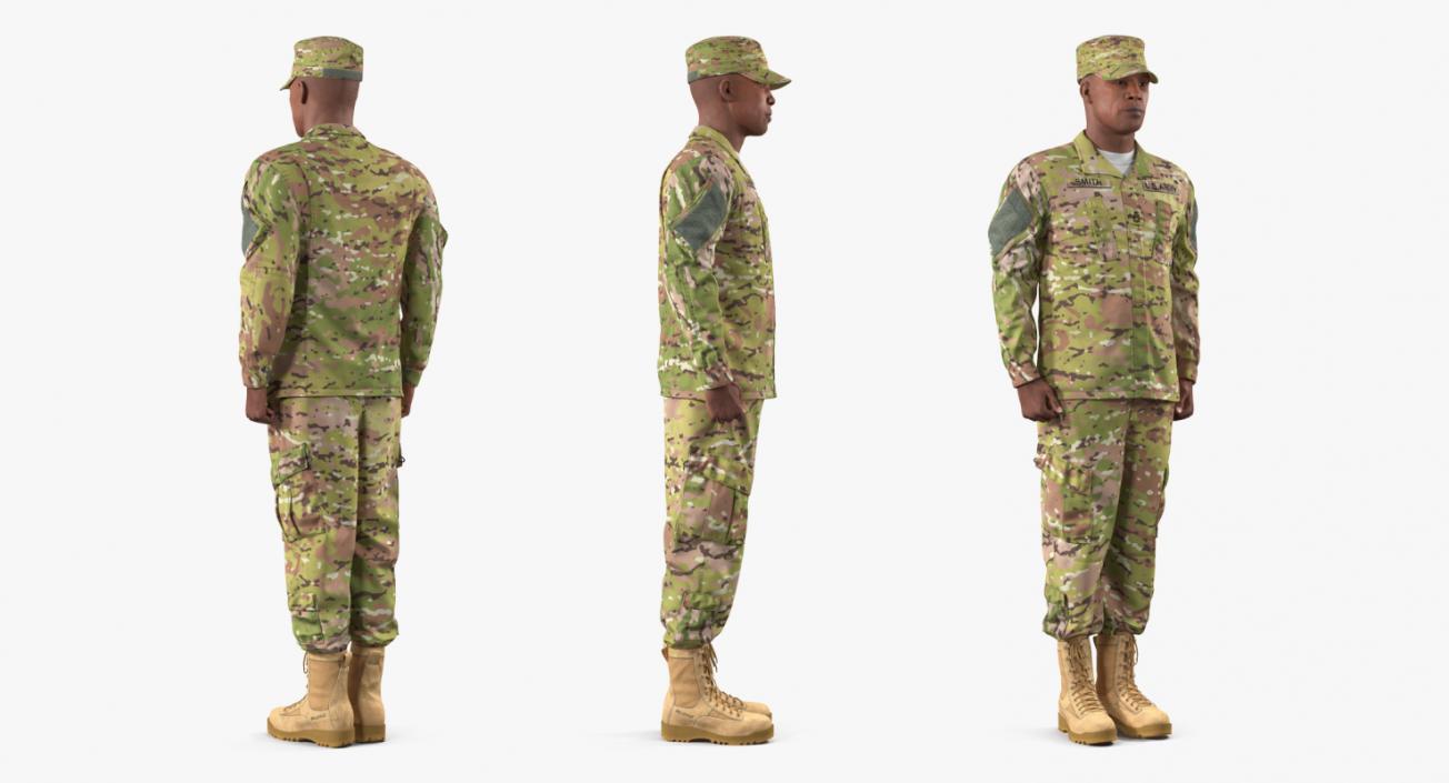 Rigged US Army Soldiers Collection 3D model