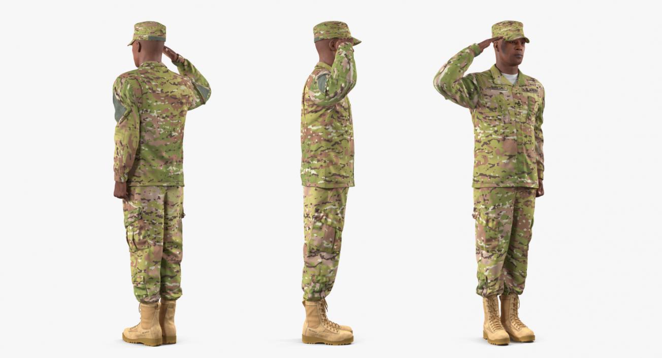 Rigged US Army Soldiers Collection 3D model