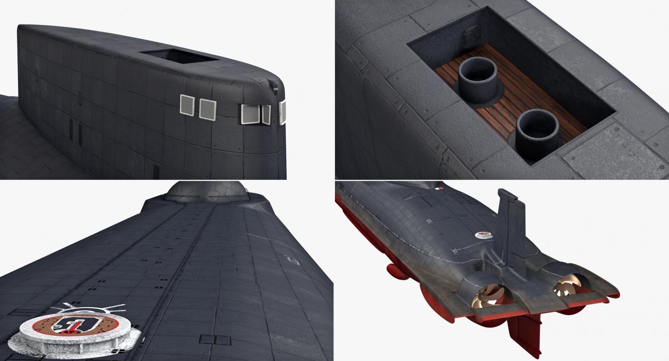 Military Submarines 3D Models Collection 2 3D