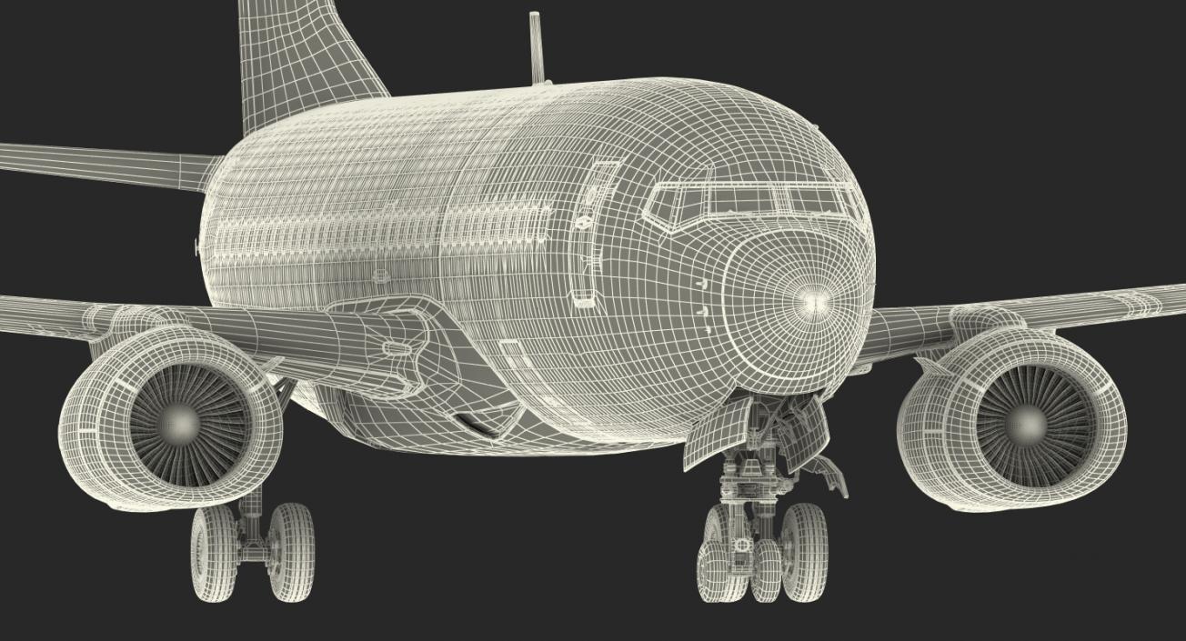 Boeing 737-700 with Interior Southwest Airlines Rigged 3D model