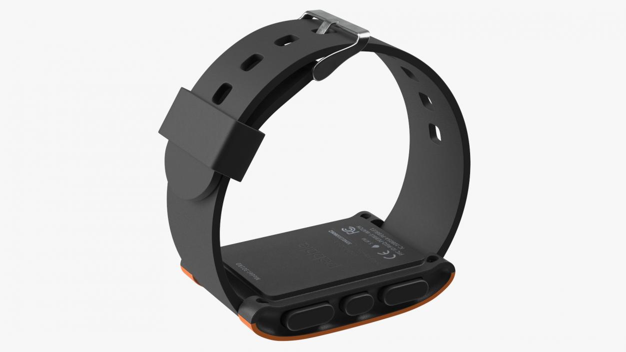 Disconnected Pebble Smart Watch with Strap 3D