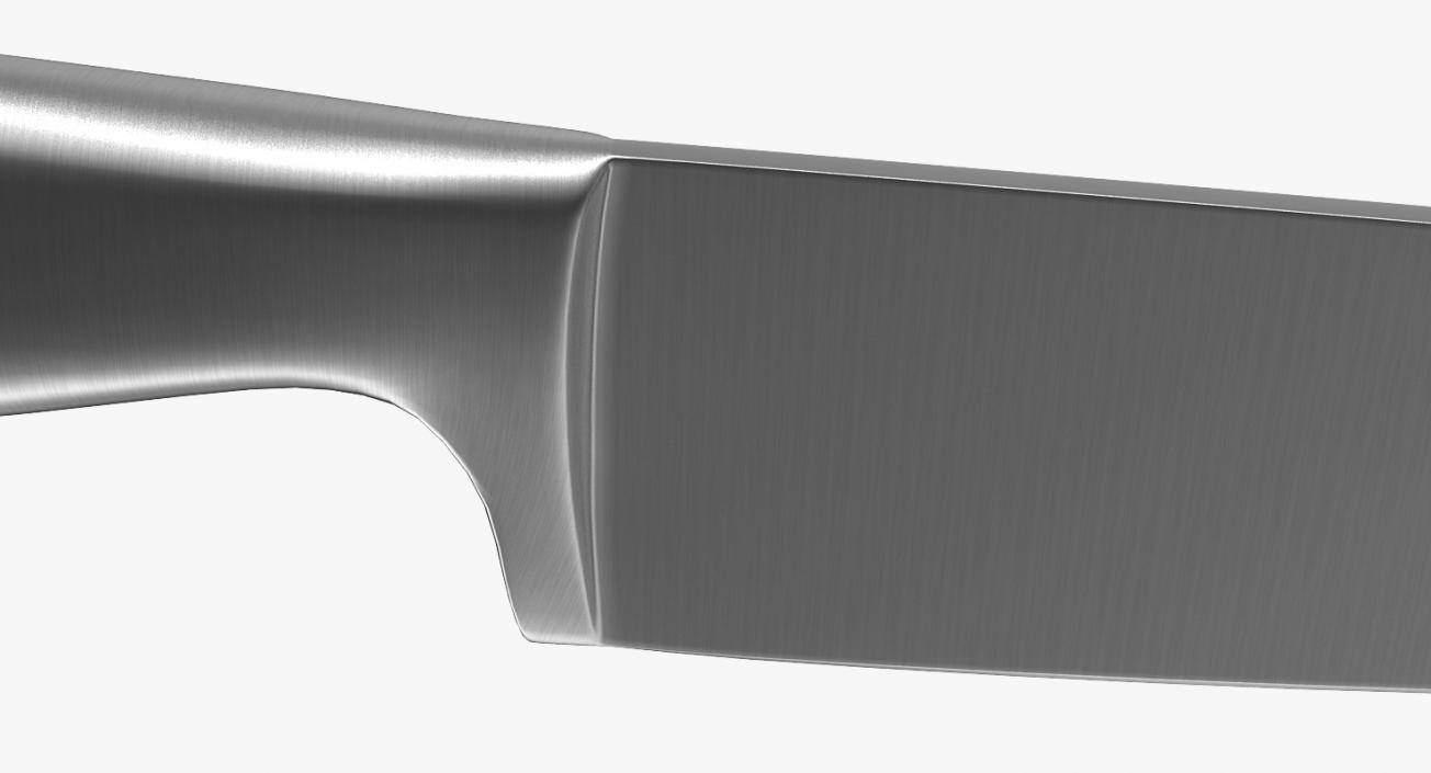 Kitchen Knife with Sharpener Collection 3D model