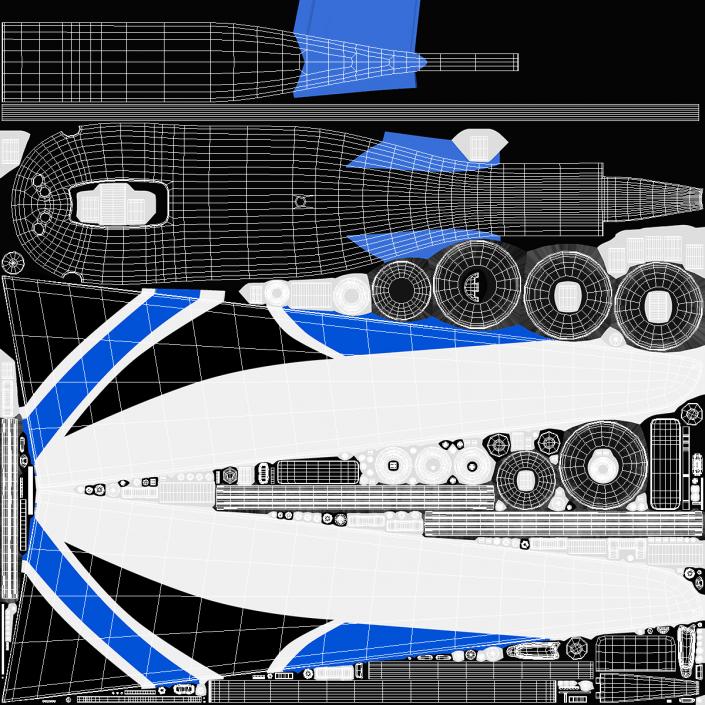 Remote Control Land Yacht Rigged 3D