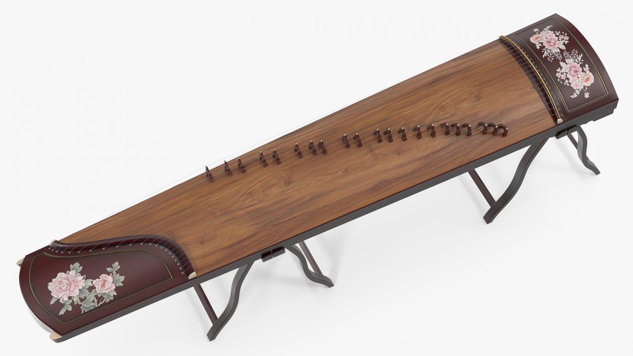 3D model Guzheng String Instrument Chinese Zither