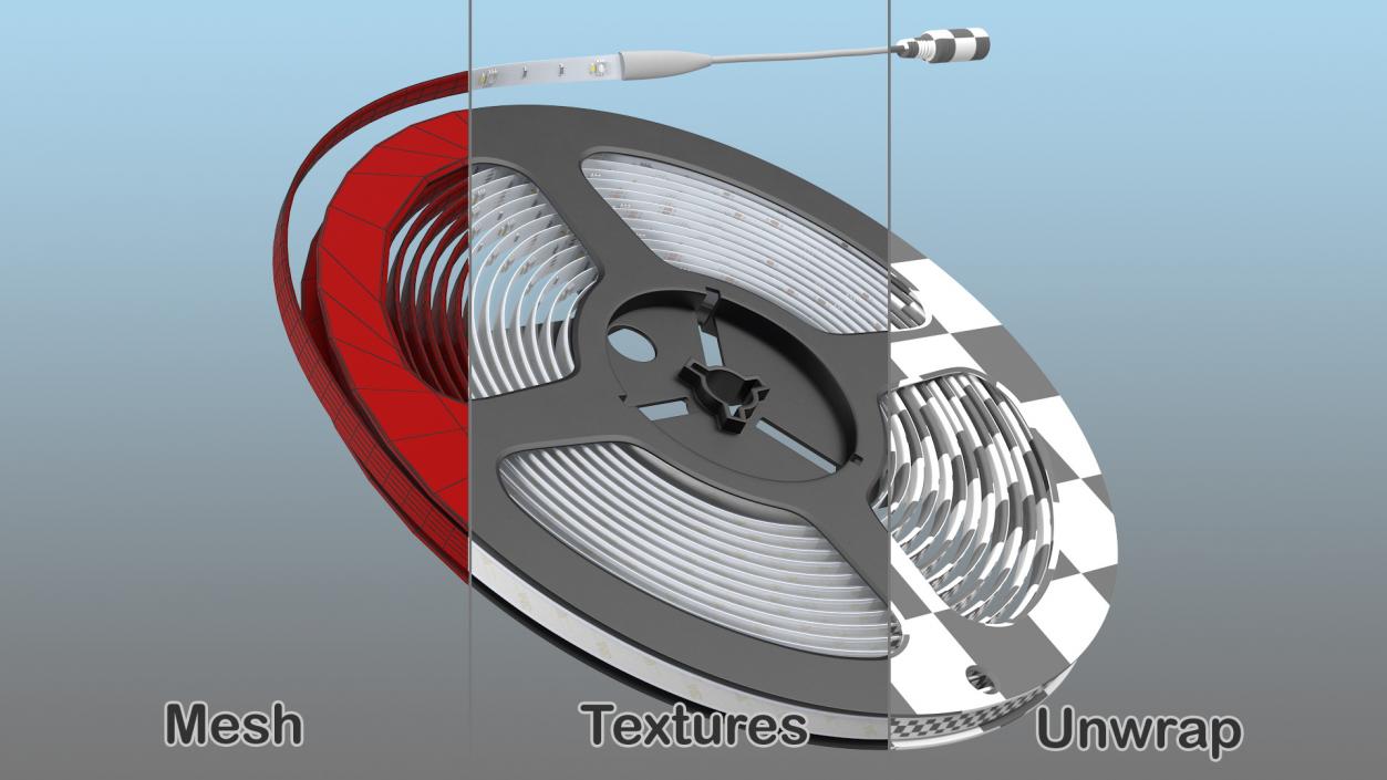 3M LED Strip Lights Tape 3D model